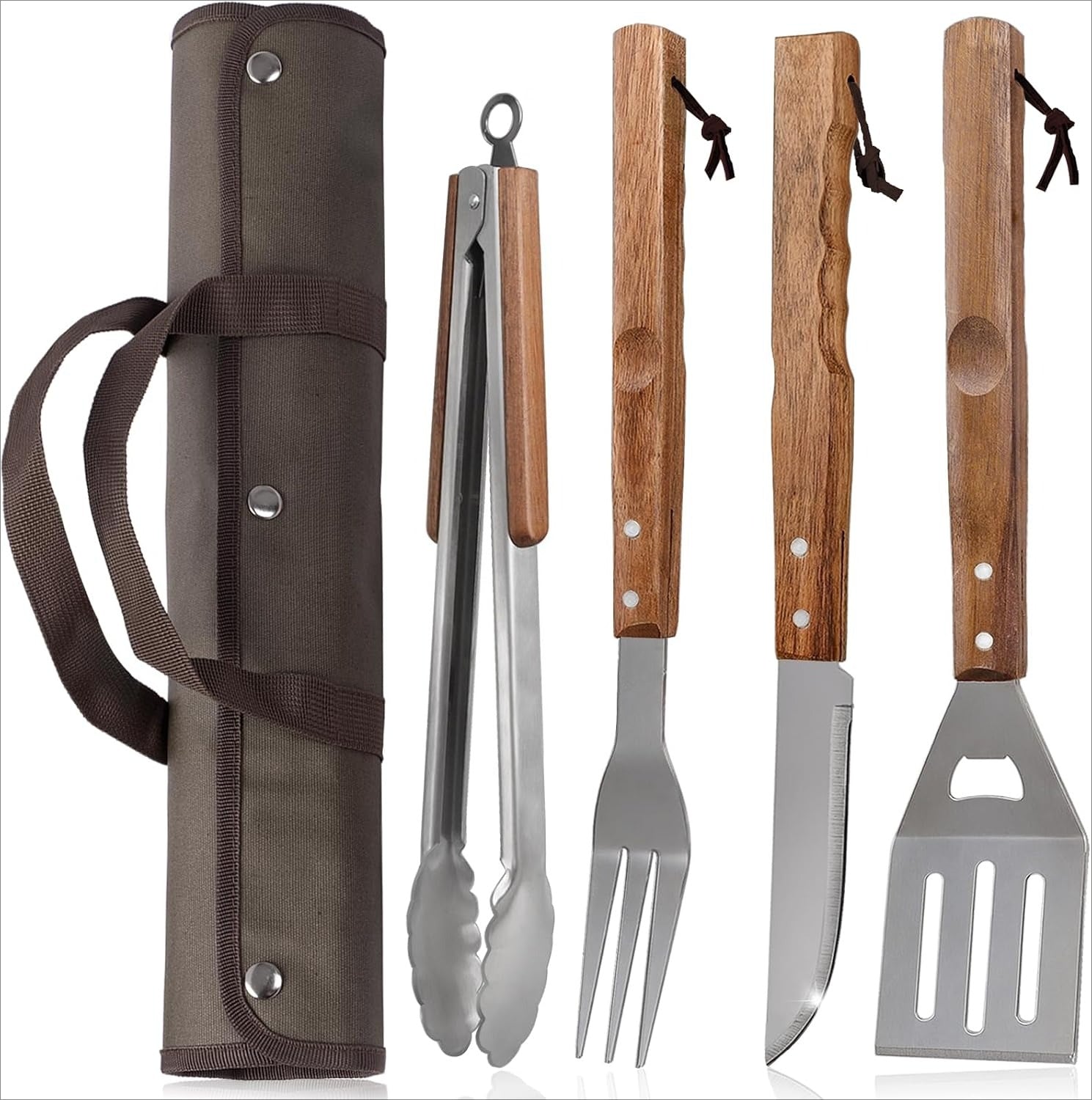 5 Pcs Stainless Steel BBQ Grill Accessories Set