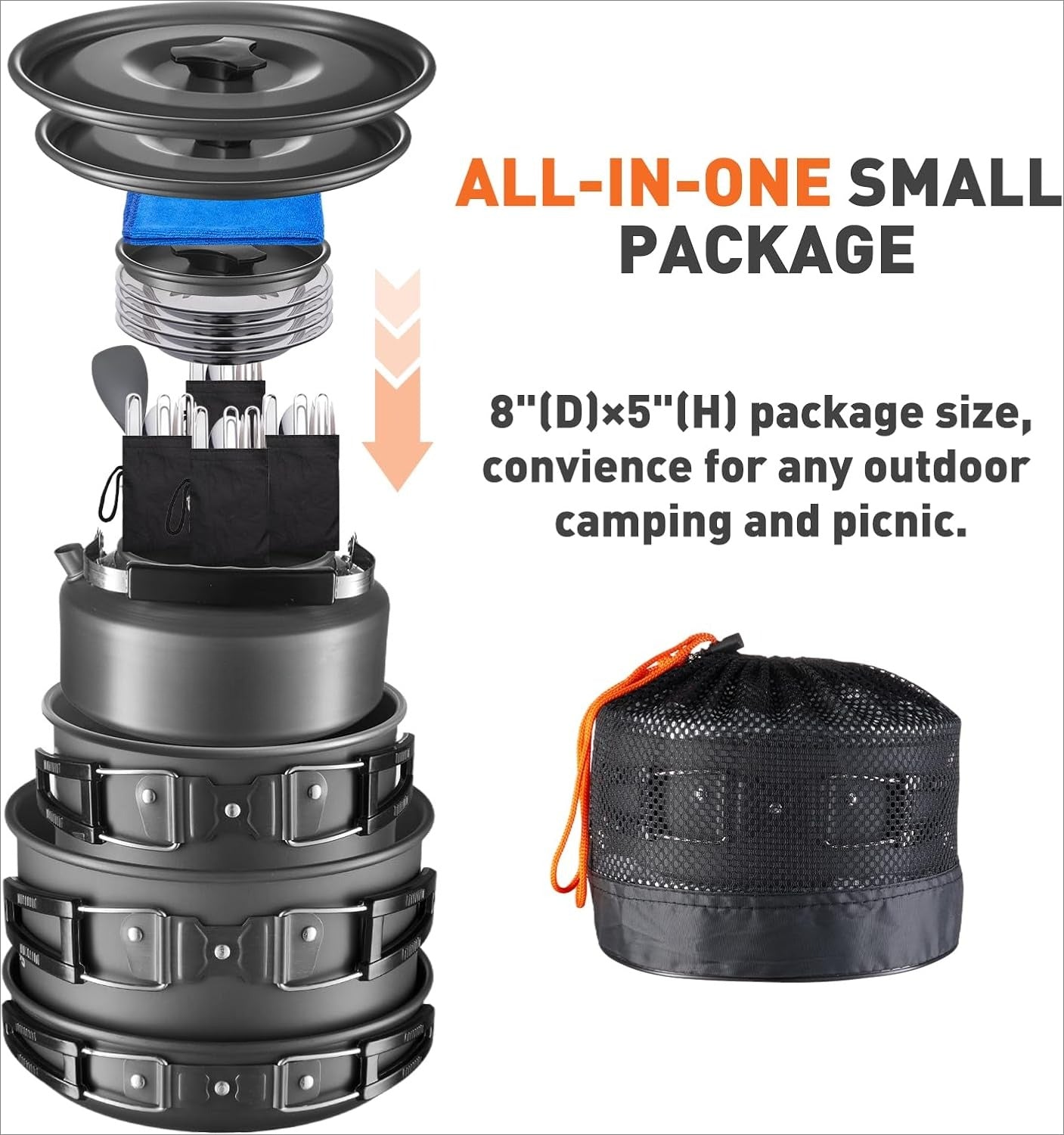 27pcs Camping Cooking Set