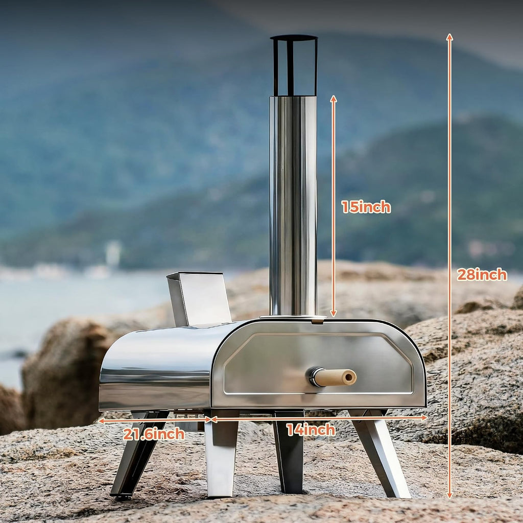12" Multi‑Fuel Pizza Oven