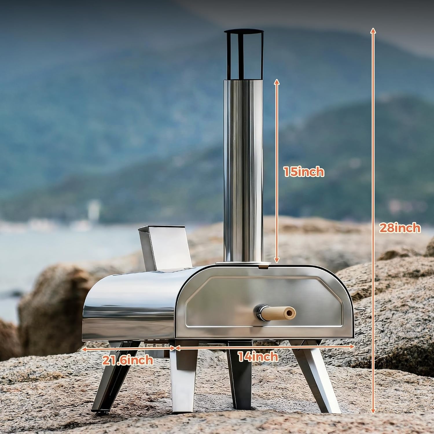 12" Multi‑Fuel Pizza Oven