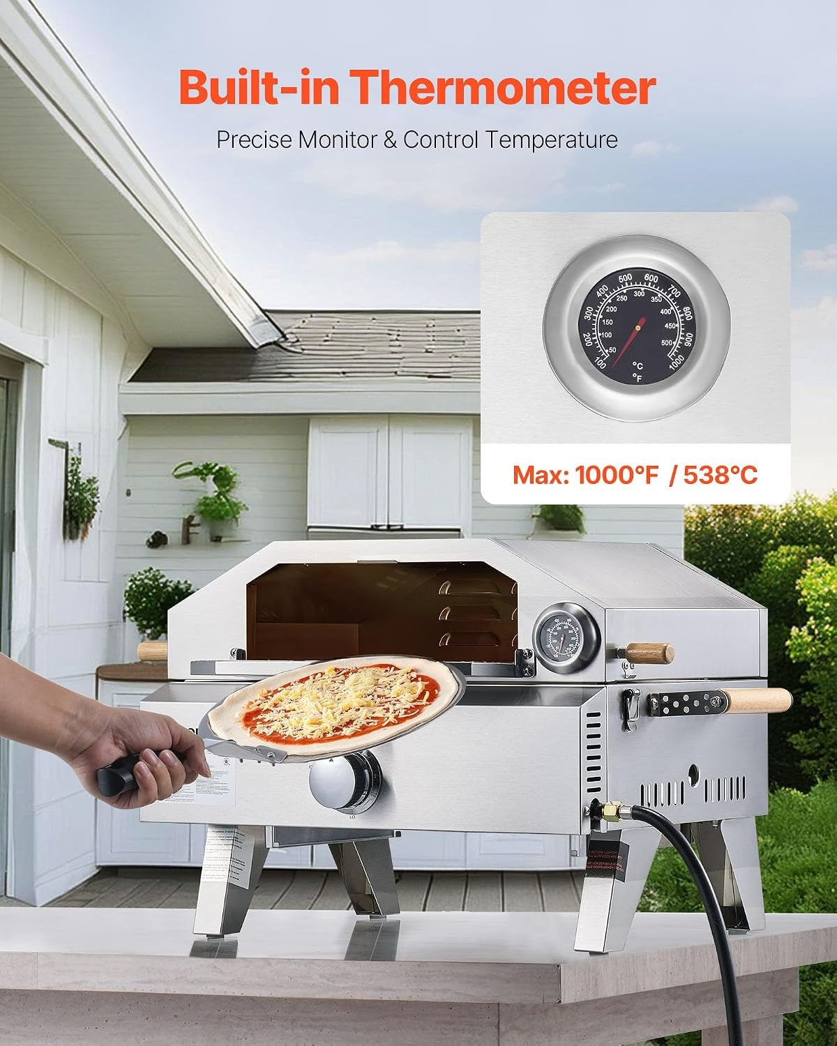 2 IN 1 Outdoor Pizza Oven
