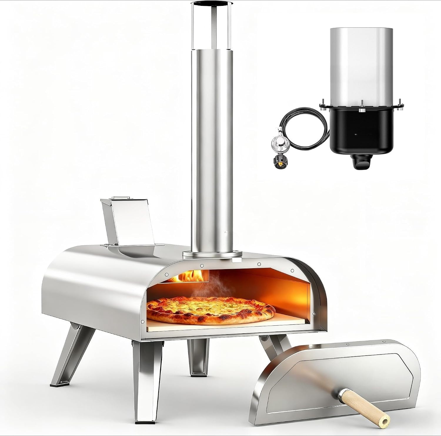 12" Multi‑Fuel Pizza Oven