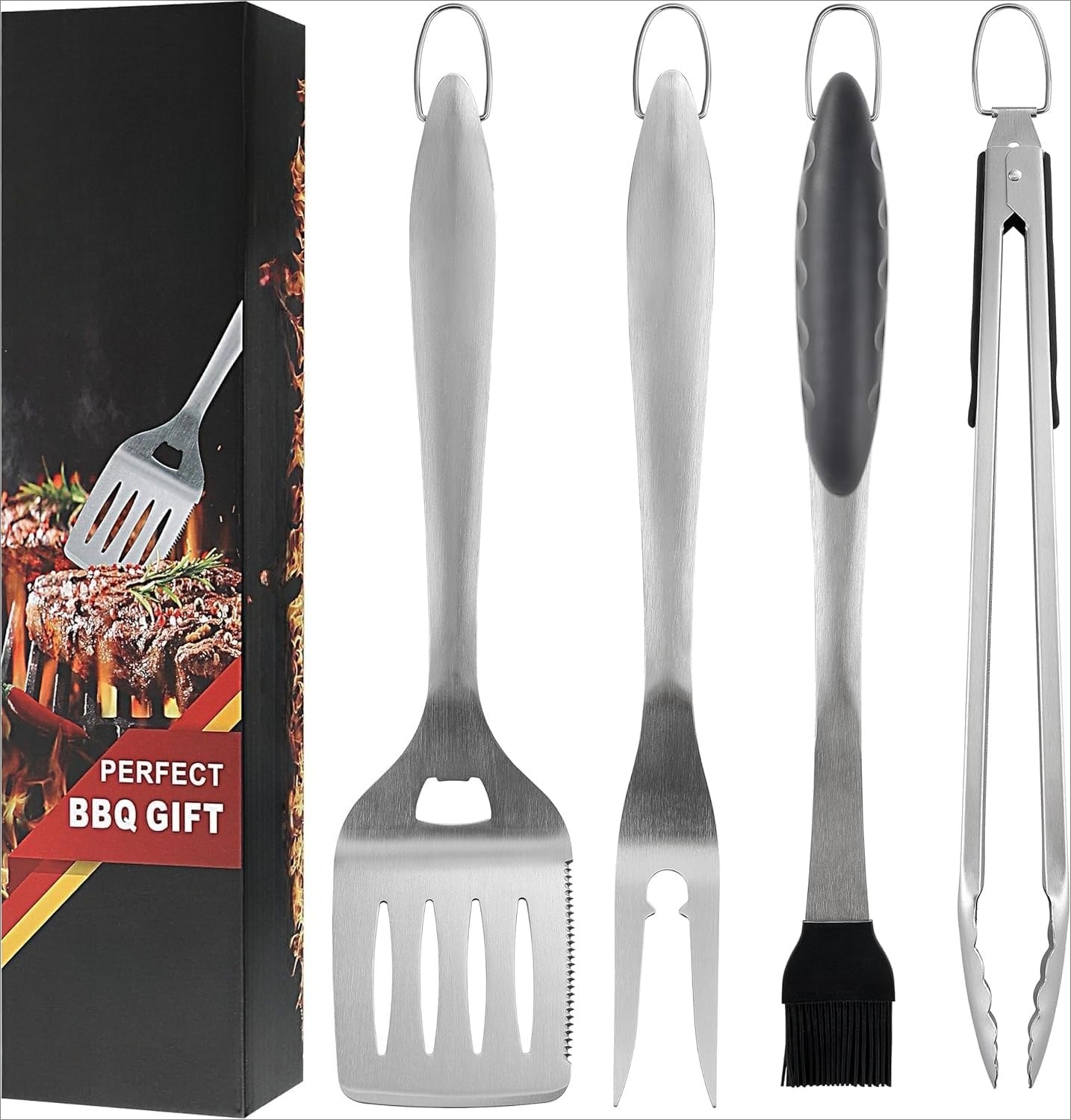 4Pcs Heavy Duty Grill Tool Set