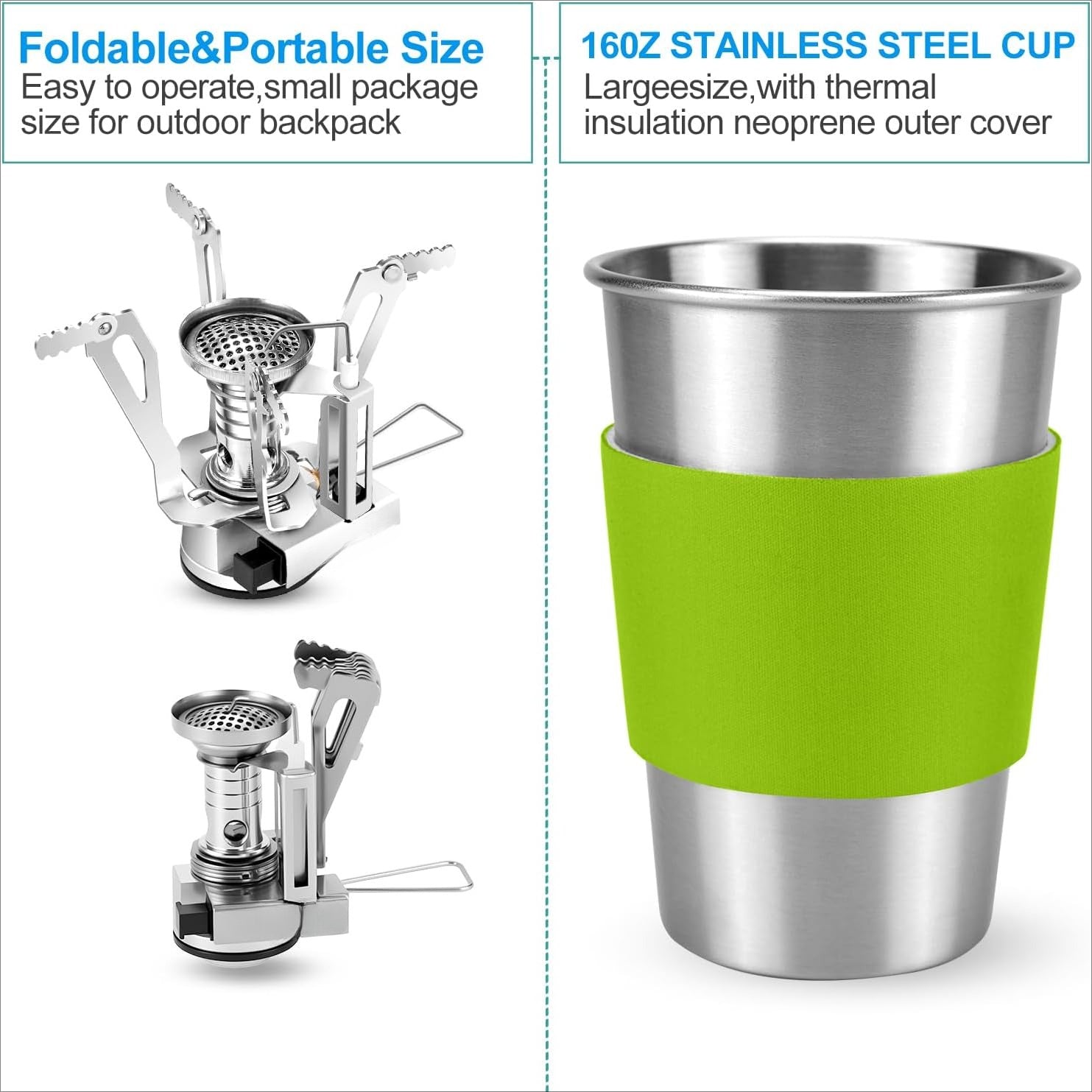 Camping Cookware Stove Set