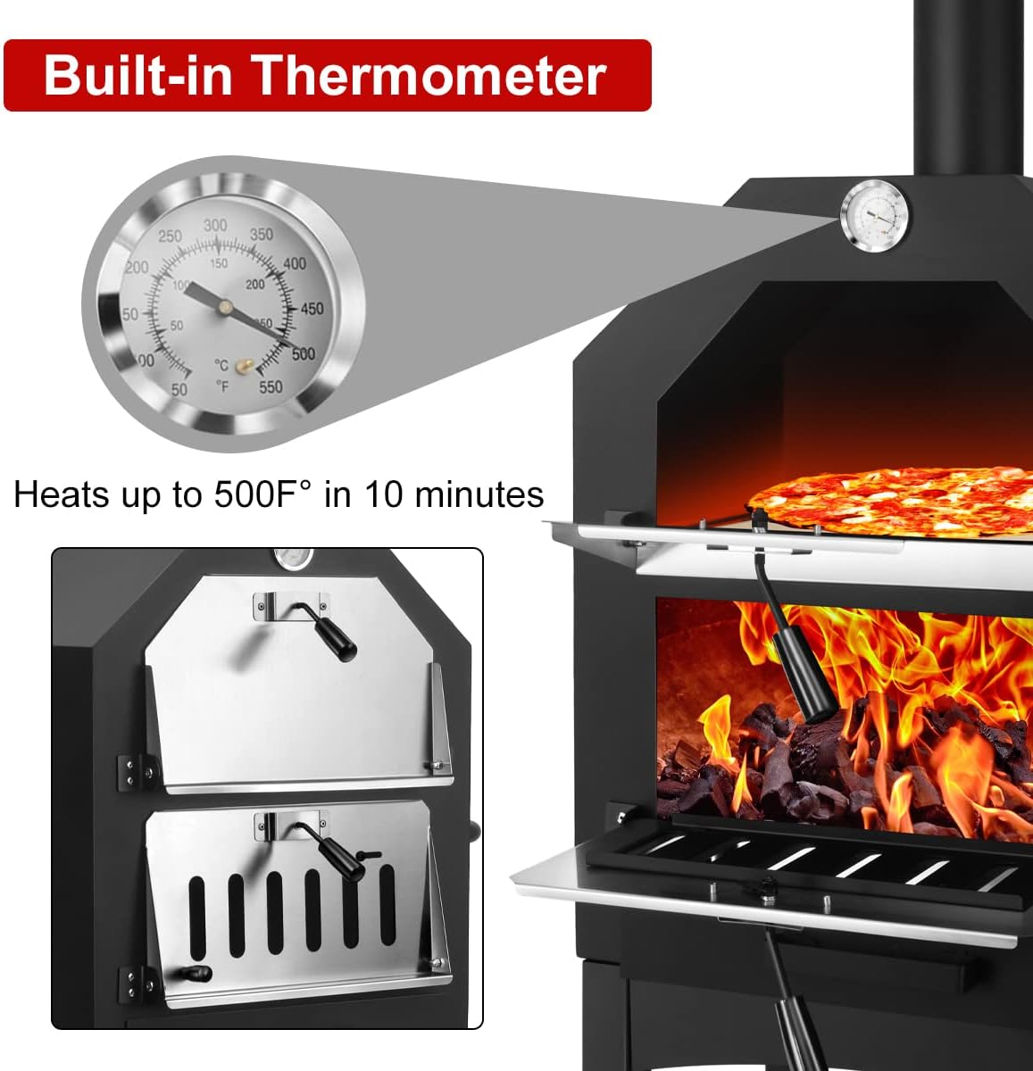 Outdoor Wood‑Fired Pizza Oven