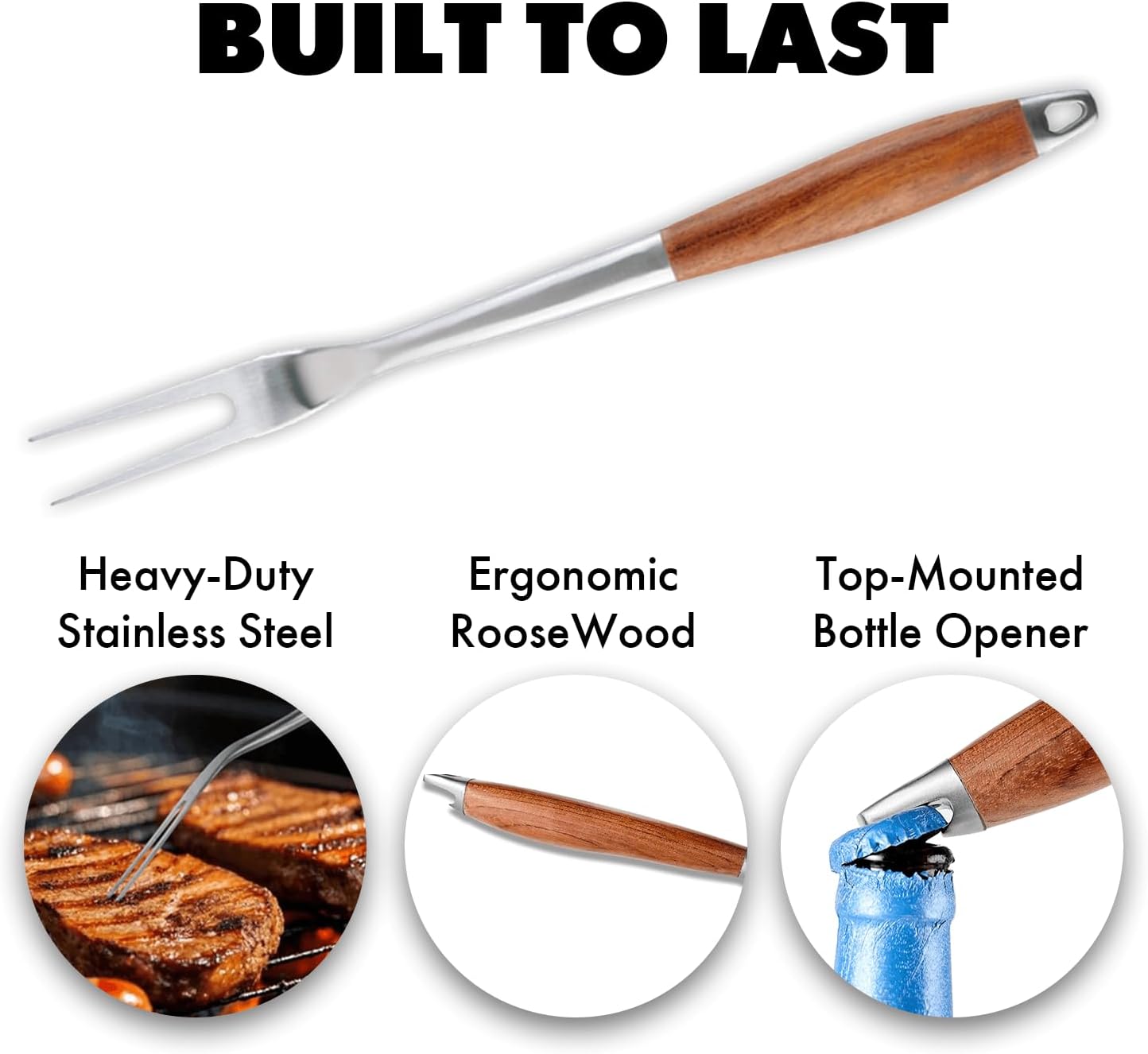 Utensils Set with Rosewood Handle
