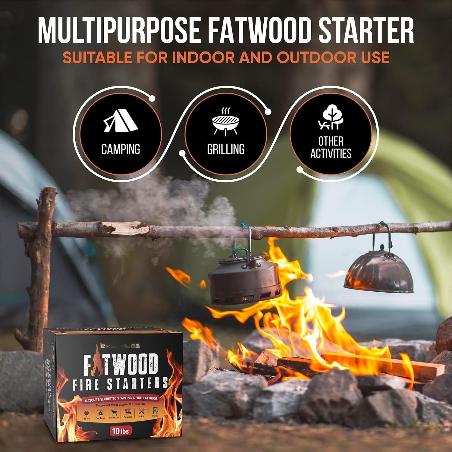 Fatwood Fire Starter Sticks 10 Lb