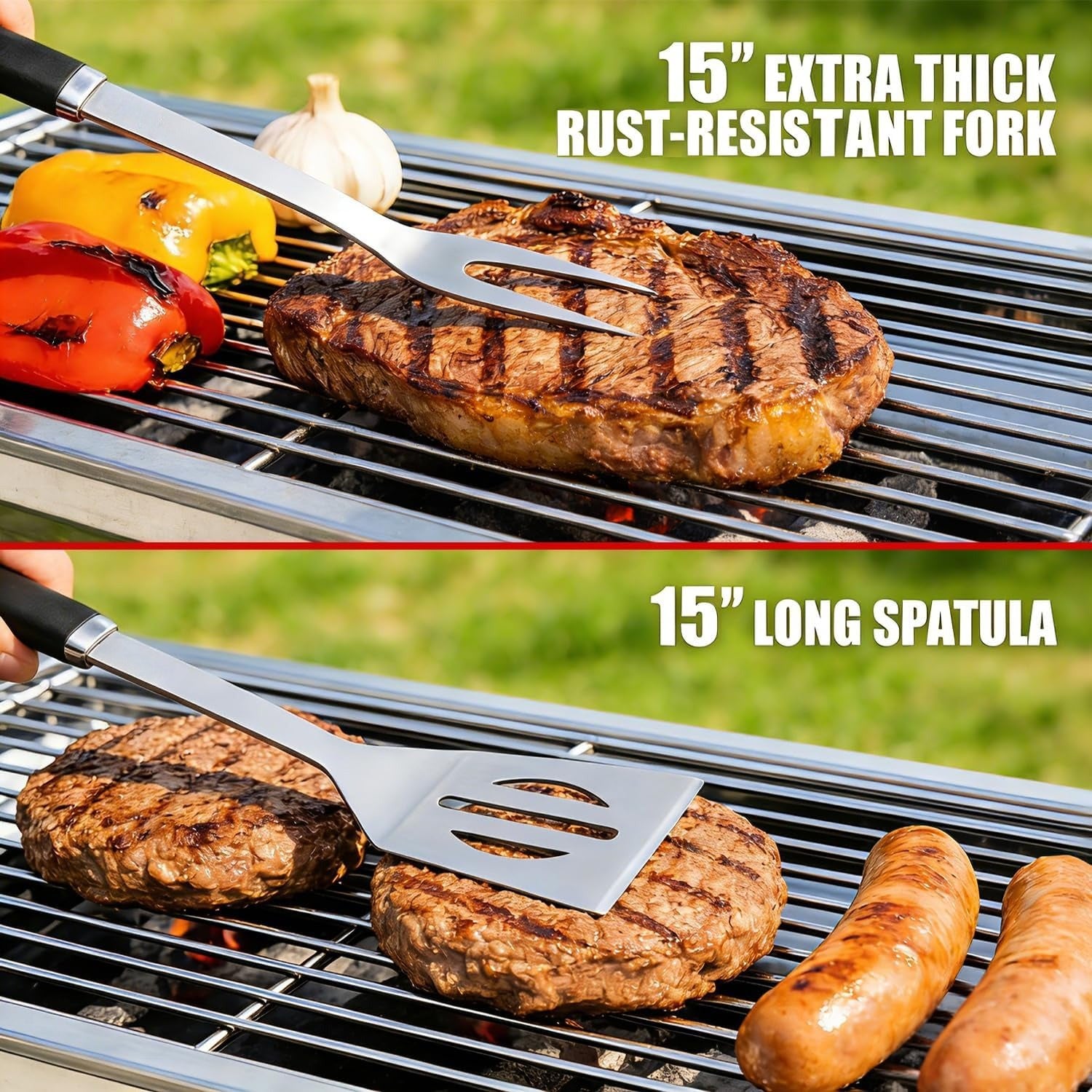 Stainless Steel BBQ Grilling Tools Set