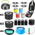 42 Pcs Camping Cookware Mess Kit