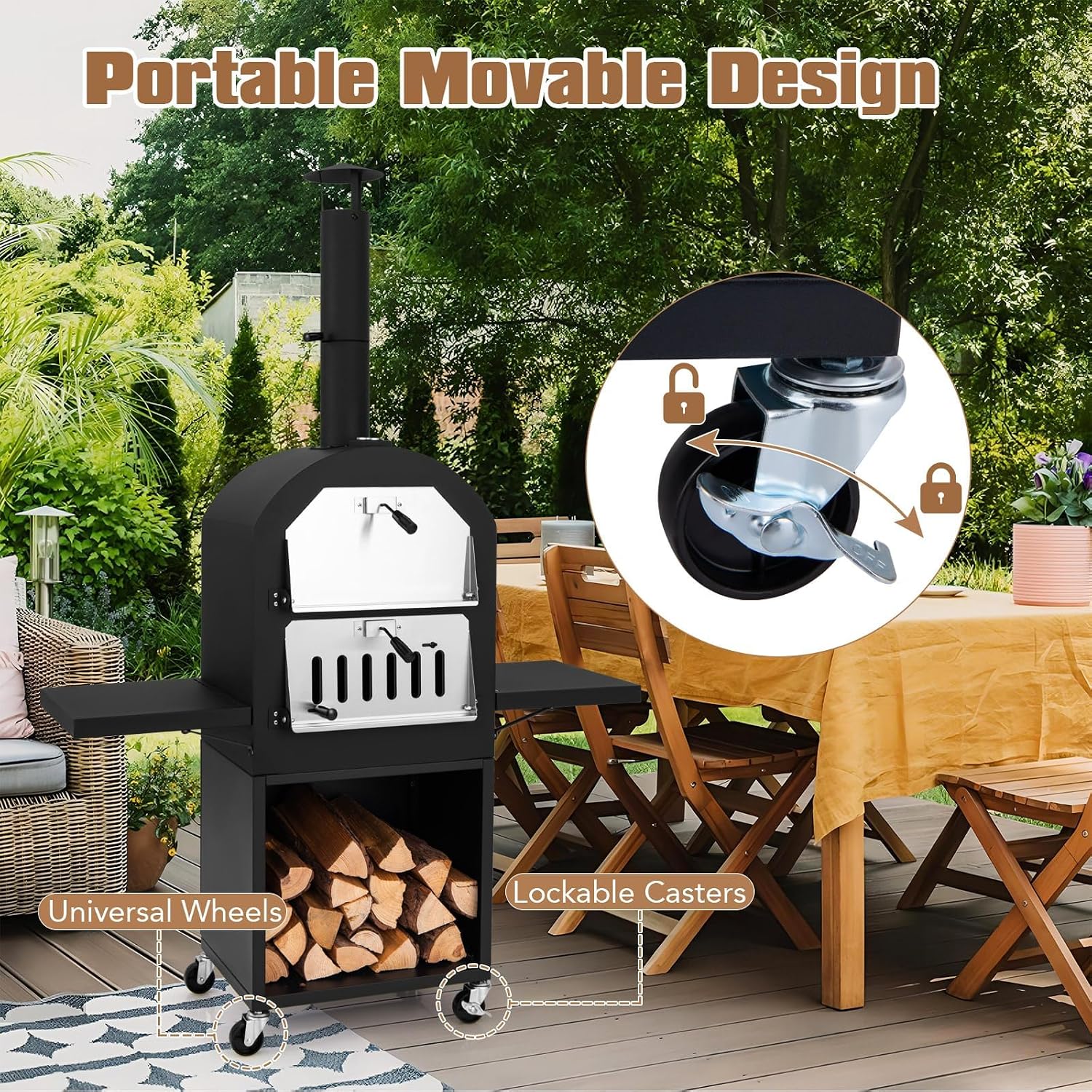 Outdoor Wood Fired Pizza Oven