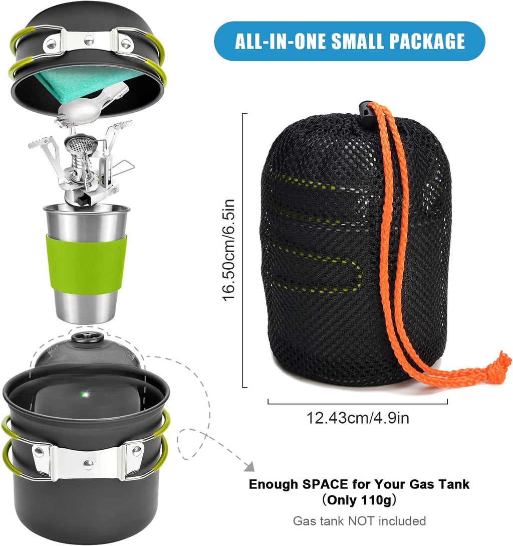 Camping Cookware Stove Set