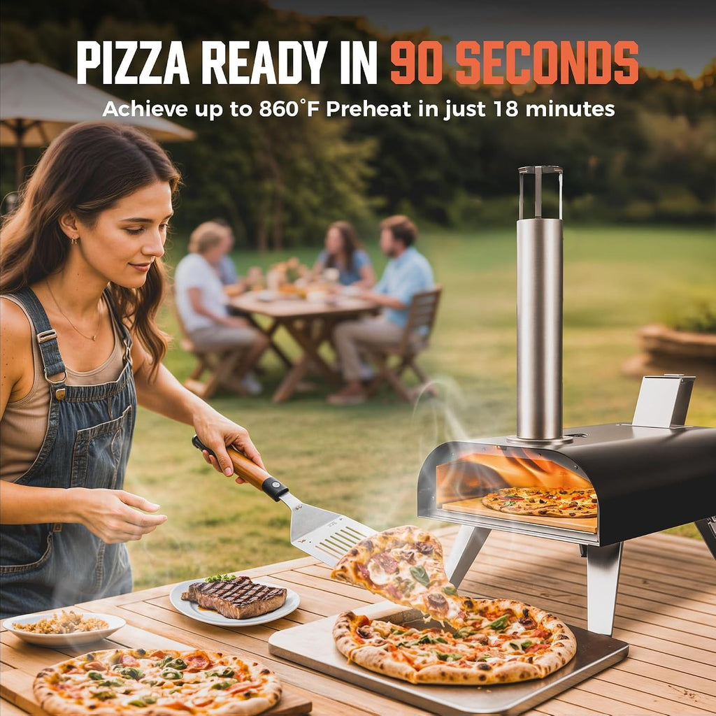 12" Multi‑Fuel Outdoor Pizza Oven