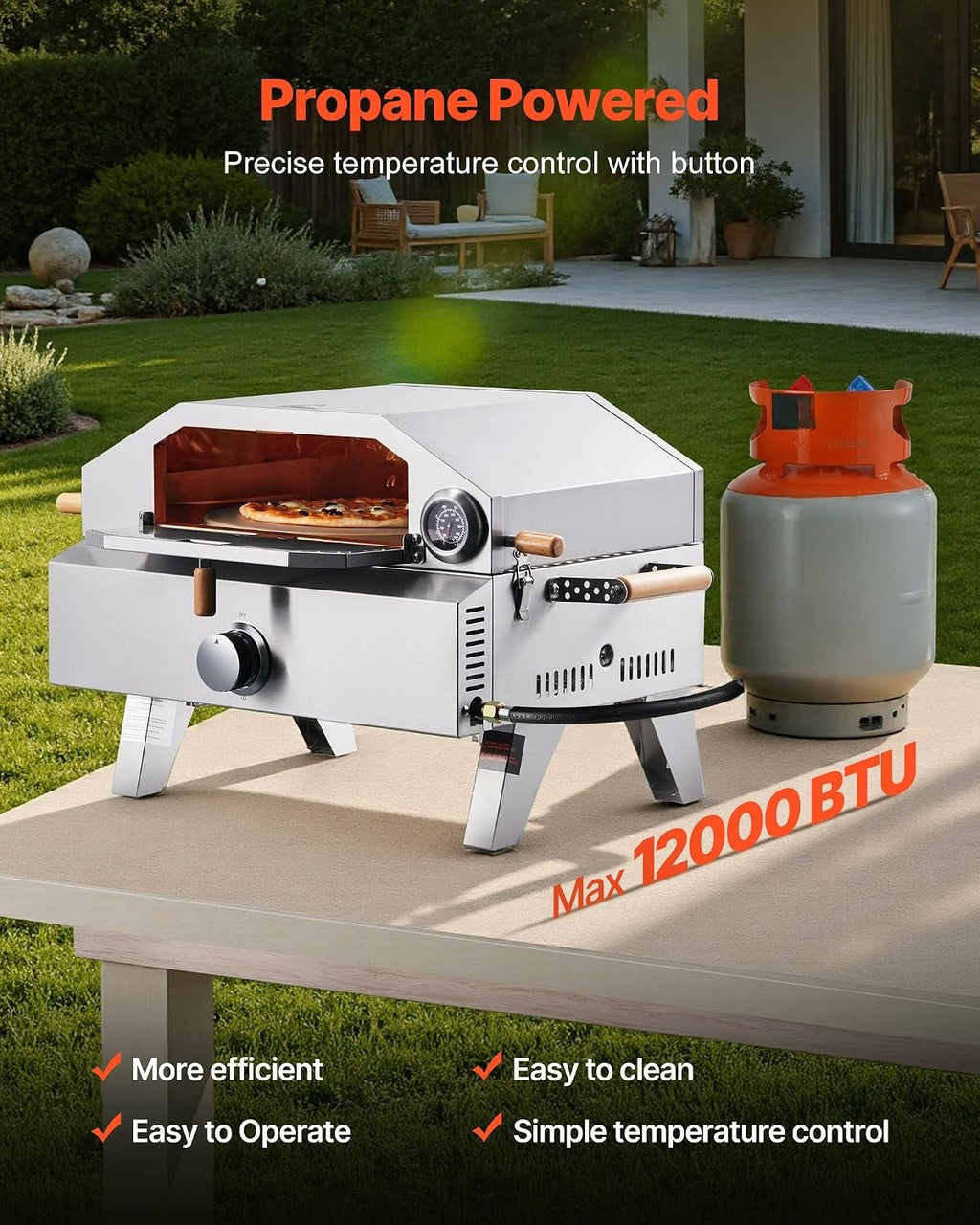 2 IN 1 Outdoor Pizza Oven