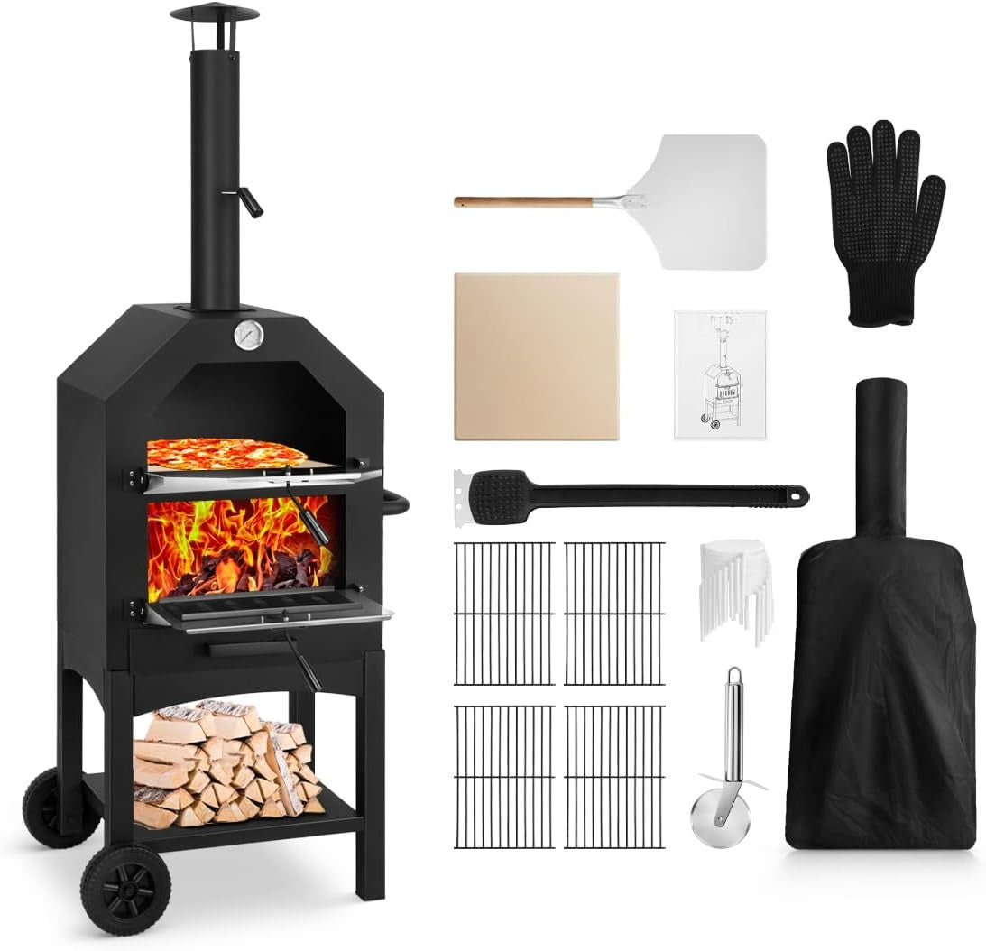 Outdoor Wood‑Fired Pizza Oven